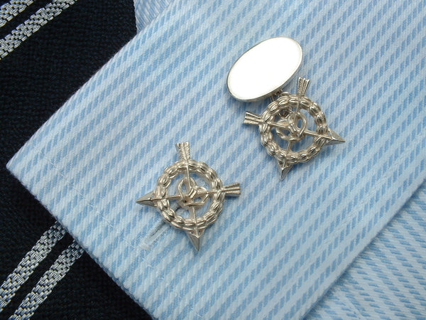 Harrow School "Silver Arrows" Chain Cufflinks