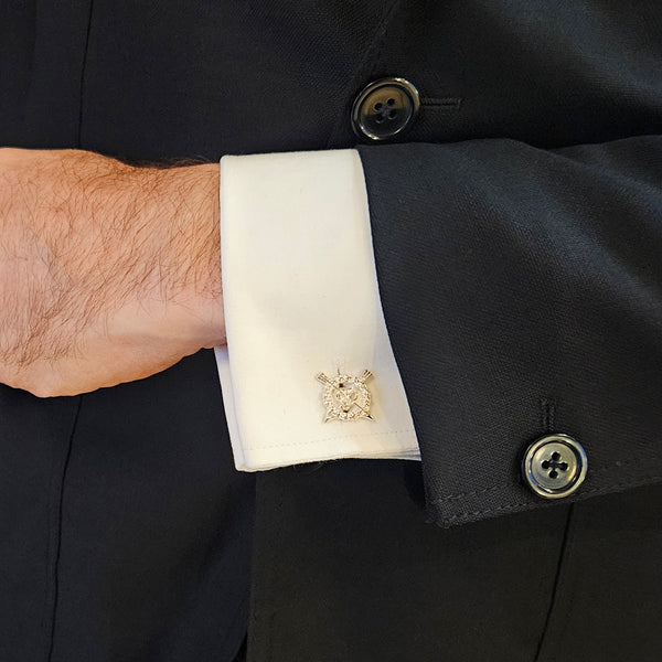 Harrow School "Silver Arrows" Chain Cufflinks